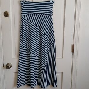 Striped maxi skirt